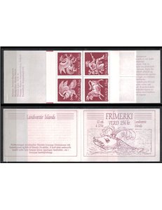 ICELAND 1987 The Guardian Spirits of the Icelandic Coat of Arms 12v in booklet MNH**