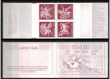 ICELAND 1987 The Guardian Spirits of the Icelandic Coat of Arms 12v in booklet MNH**