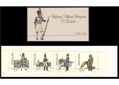 PORTUGAL 1985 Military uniforms 4v in booklet MNH**