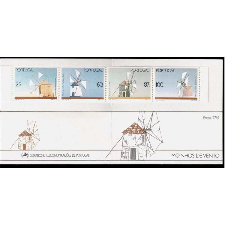 PORTUGAL 1989 Windmills 4v in booklet MNH**