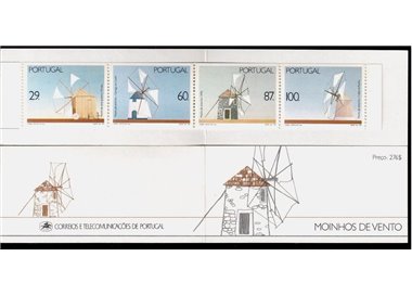 PORTUGAL 1989 Windmills 4v in booklet MNH**
