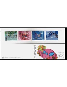 PORTUGAL 1990 Congratulations, greeting stamps 4v in booklet MNH**