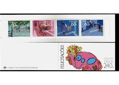 PORTUGAL 1990 Congratulations, greeting stamps 4v in booklet MNH**