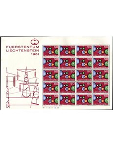 LIECHTENSTEIN 1961 Europe m/s MNH**