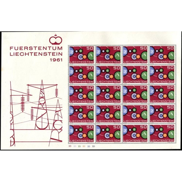 LIECHTENSTEIN 1961 Europe m/s MNH**
