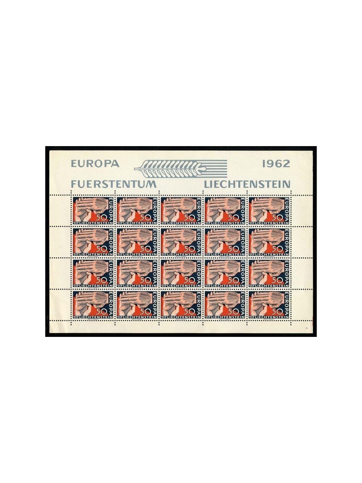 LIECHTENSTEIN 1962 Europa MF MNH**
