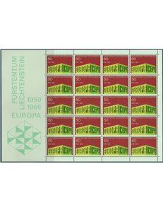 LIECHTENSTEIN 1969 Europa MF MNH**