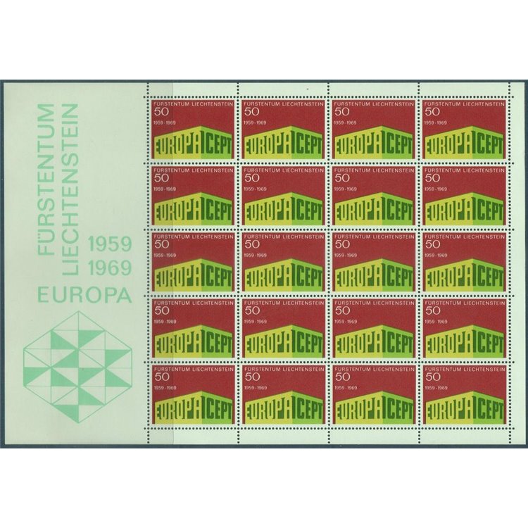LIECHTENSTEIN 1969 Europa MF MNH**