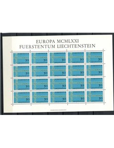 LIECHTENSTEIN 1971 Europa MF MNH**