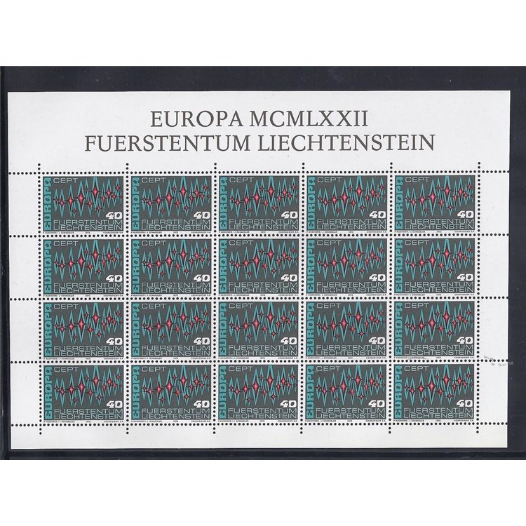 LIECHTENSTEIN 1972 Europa MF MNH**