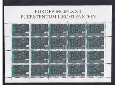 LIECHTENSTEIN 1972 Europe m/s MNH**