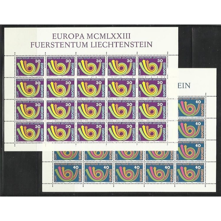 LIECHTENSTEIN 1973 Europe 2 m/s MNH**