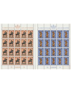 LIECHTENSTEIN 1974 Europa 2 MF MNH**