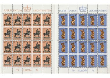 LIECHTENSTEIN 1974 Europa 2 MF MNH**
