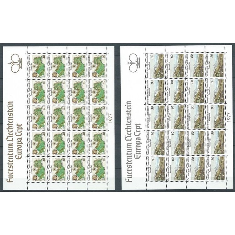 LIECHTENSTEIN 1977 Europe 2 m/s MNH**