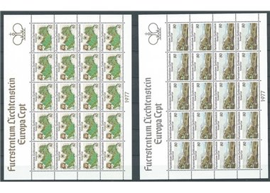 LIECHTENSTEIN 1977 Europa 2 MF MNH**