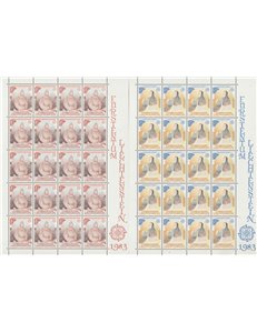 LIECHTENSTEIN 1983 Europe 2 m/s MNH**