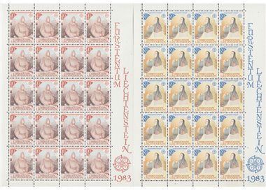 LIECHTENSTEIN 1983 Europa 2 MF MNH**