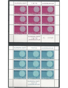 JUGOSLAVIA 1970 Europa 2 MF MNH**