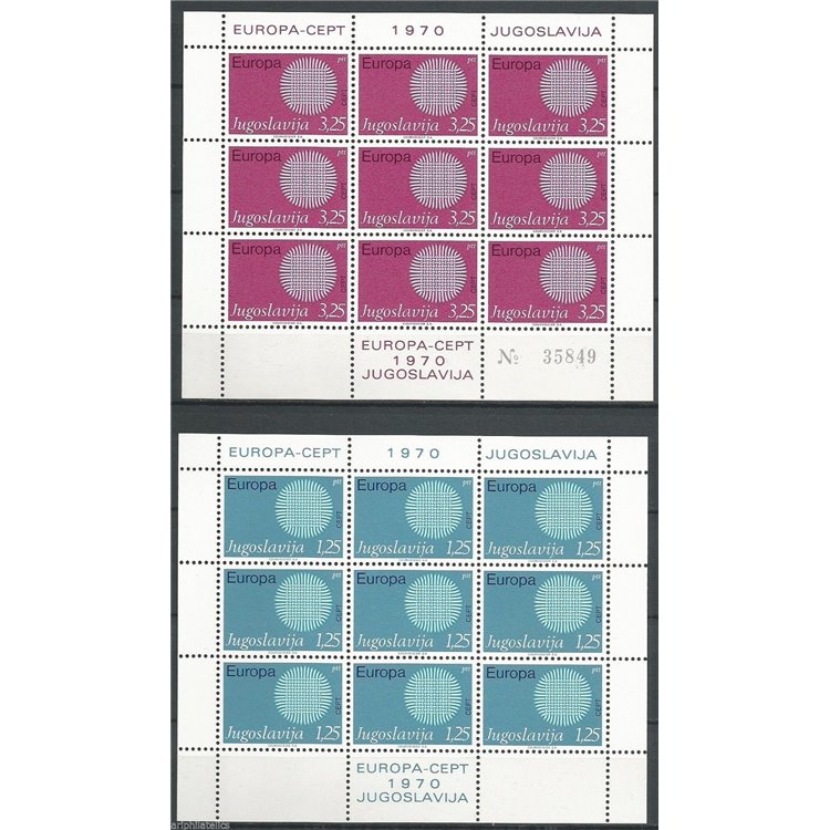 YUGOSLAVIA 1970 Europe 2 m/s MNH**