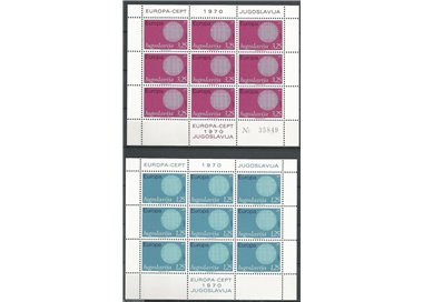 JUGOSLAVIA 1970 Europa 2 MF MNH**
