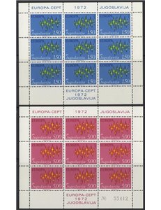 YUGOSLAVIA 1972 Europe 2 m/s MNH**