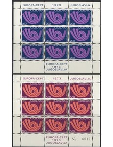 JUGOSLAVIA 1973 Europa 2 MF MNH**