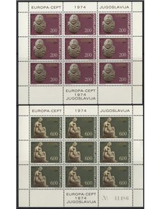 JUGOSLAVIA 1974 Europa 2 MF MNH**