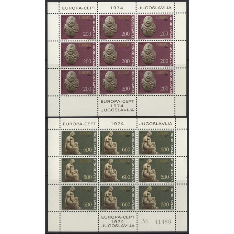 JUGOSLAVIA 1974 Europa 2 MF MNH**