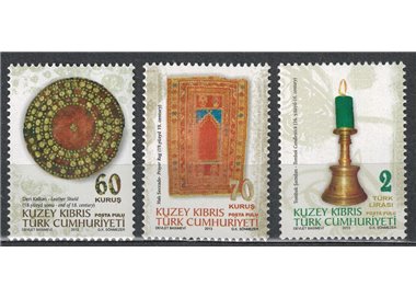 CIPRO DEL NORD 2013 Arte e cultura islamica 3v MNH**