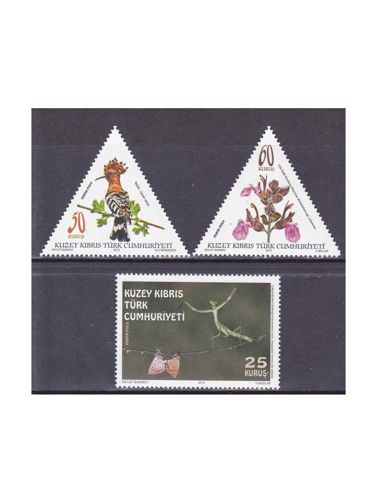 CIPRO DEL NORD 2013 Flora e Fauna 3v MNH**