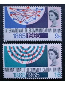 GREAT BRITAIN 1965 ITU Centenary 2v MNH**