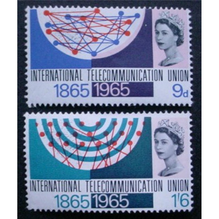 GRAN BRETAGNA 1965 Centenario UIT 2v MNH**
