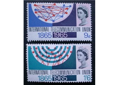 GRAN BRETAGNA 1965 Centenario UIT 2v MNH**