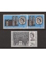 GRAN BRETAGNA 1966 Abbazia di Westminster 3v MNH**