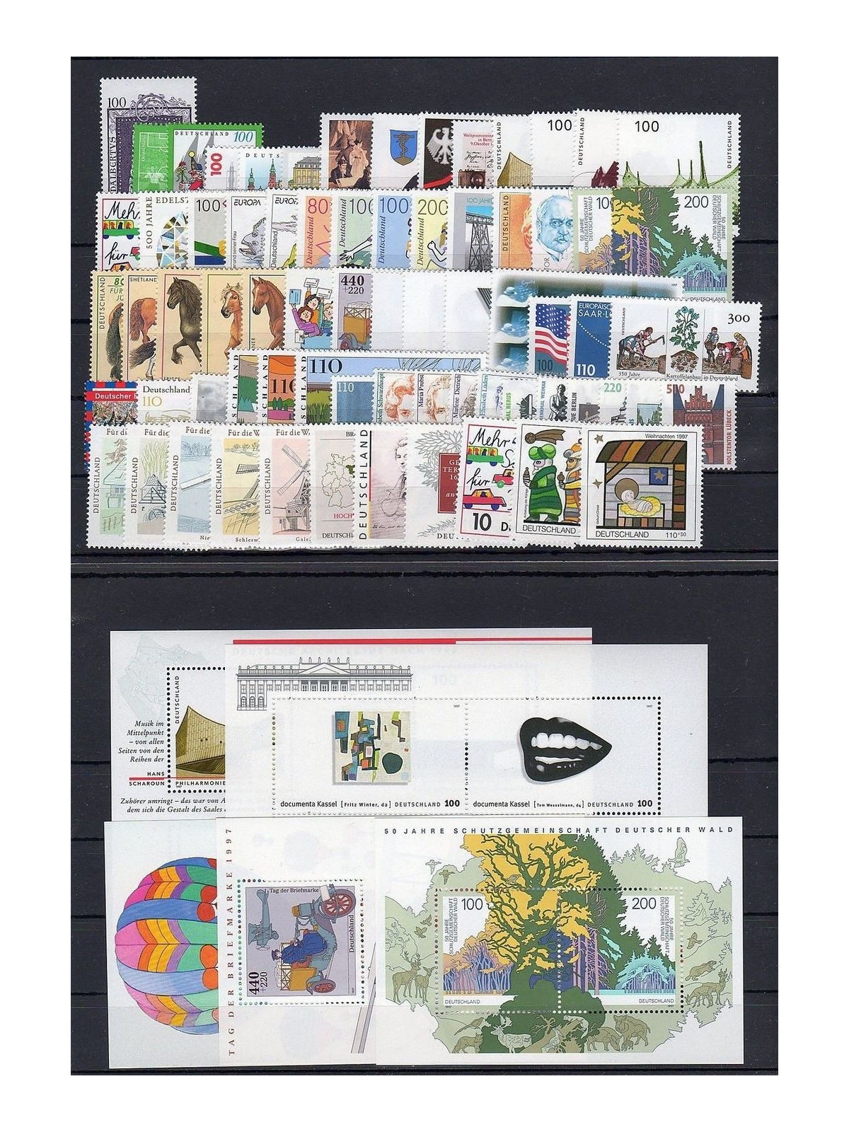 GERMANIA BRD 1997 Annata Completa 58v + 5 BF MNH**