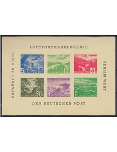 BERLINO 1957 Foglietto ricordo ufficiale della Fiera Bephila MNH**
