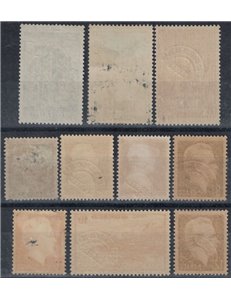 MONACO 1943-51 Preannullati 10v MNH**