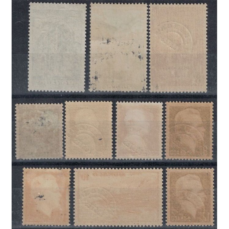 MONACO 1943-51 Preannullati 10v MNH**