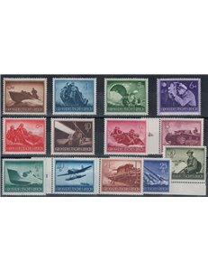 GERMANY REICH 1944 Heroes' Day, 2nd series 13v MNH**