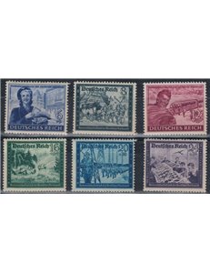 GERMANY REICH 1944 Federation of Postmen 6v MNH**