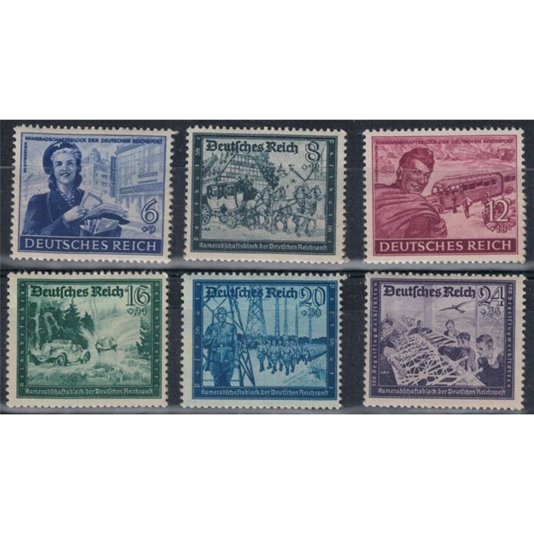 GERMANY REICH 1944 Federation of Postmen 6v MNH**