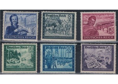 GERMANIA REICH 1944 Federazione dei portalettere 6v MNH**