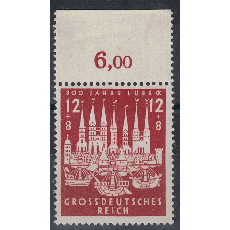 GERMANY REICH 1943 Centenary Lübeck 1v MNH**