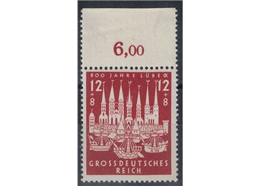 GERMANIA REICH 1943 Centenario Lubecca 1v MNH**