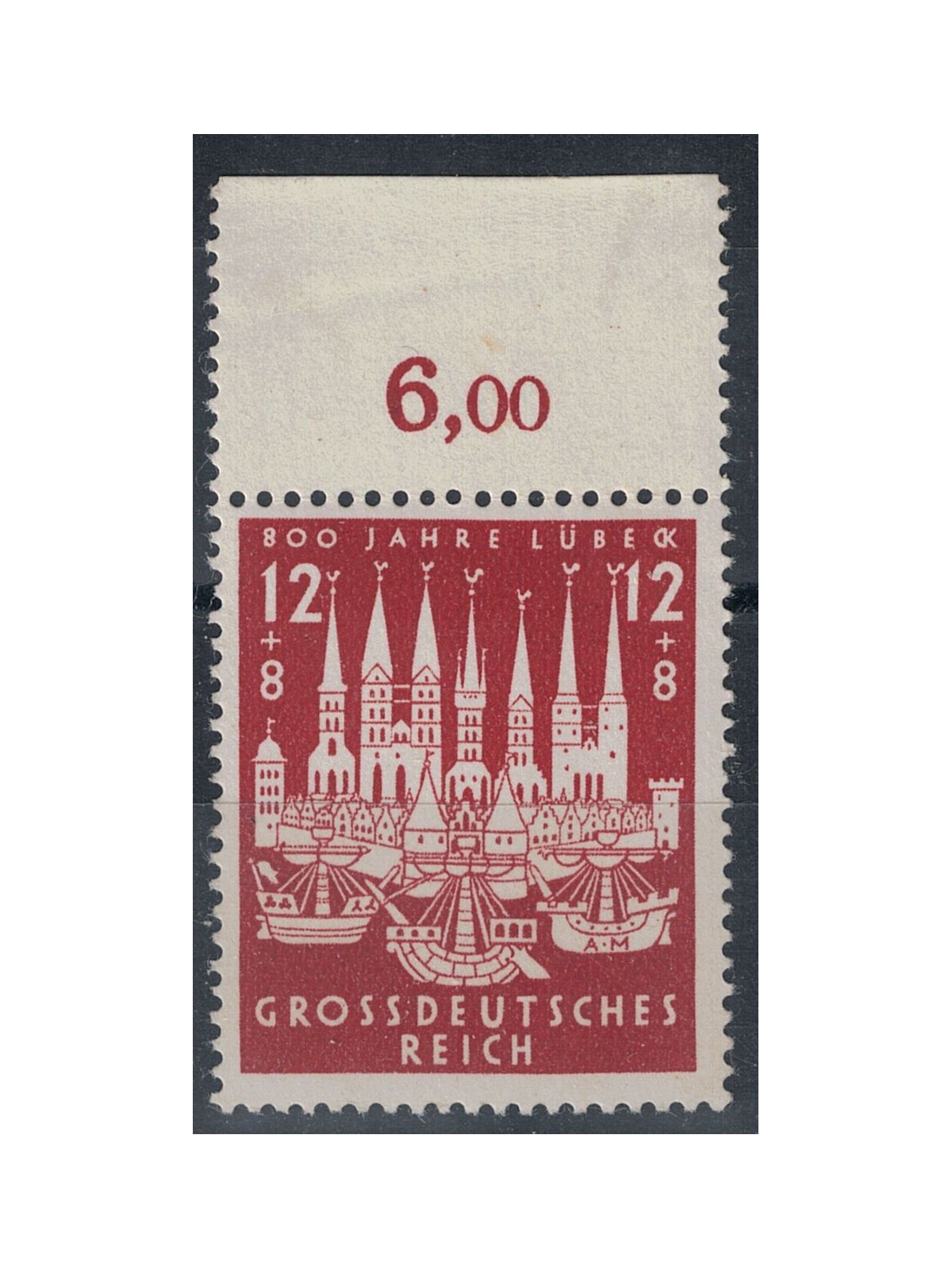 GERMANIA REICH 1943 Centenario Lubecca 1v MNH**