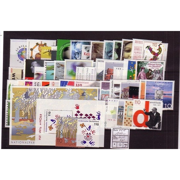 GERMANY BRD 2000 Complete Vintage 65v + 2 s/s MNH**