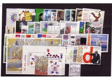 GERMANY BRD 2000 Complete Vintage 65v + 2 s/s MNH**