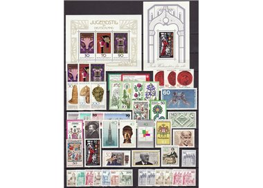 GERMANIA BRD 1977 Annata Completa 45v + 2 BF MNH**