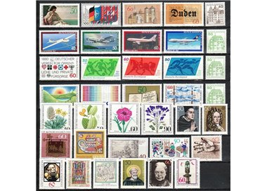 GERMANY BRD 1980 Complete Vintage 37v MNH**